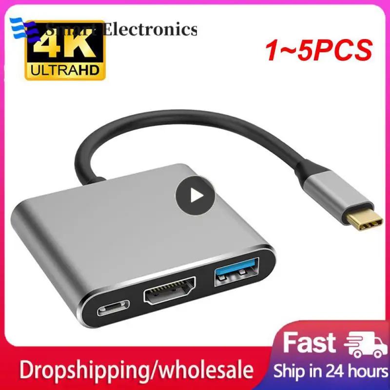 USB C 3.1  Pd   , C Ÿ to HDMI ȣȯ USB 3.0, 4k 3 in 1 ̺   ̺, 1  5 